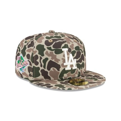 Los Angeles Dodgers Gorra | New Era MLB Duck Camo 59fifty Fitted Cap Mexico - Verdes